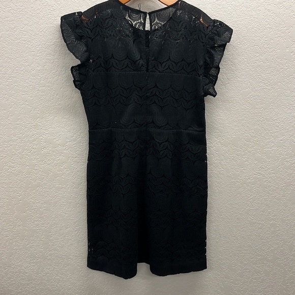 Trina Turk Mai Tai Lace Mini Shift Dress in Black 16 NEW - Picture 4 of 9